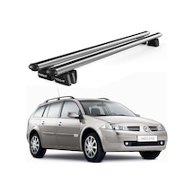 Pençe Renault Megane Grand Tour 2006 Ve Sonrası Uyumlu Gri Ara Atkı Port Bagaj Tavan Barı