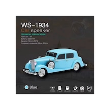 Bluetooth Hoparlör Mavi Renk, Şarjlı, Fm Radyo, Sd Kart, Usb, Çoklu Bağlantı, 1 Yıl
