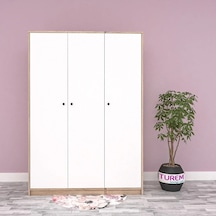 Troy 3 Kapılı Gardırop Mdf Sis Gri