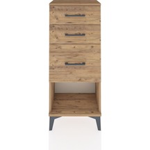 Arges Komodin 3 Çekmeceli 44x30x106 Çam-çam Çam