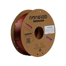 Nanelab Üç Renk Silk Pla Filament - Yeşil-mor-bakır - 1.75mm - 1kg