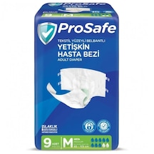 Prosafe Tekstil Yüzeyli Bel Bantlı Yetişkin Hasta Bezi M 9'lu