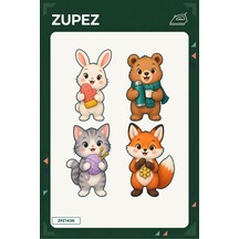 Minik Kış Atölyesi 19x25 Cm Ütüyle Uygulanan Baskı Zpz1436 - 928157082