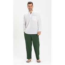 Şile Bezi Unisex Şalvar Pantolon Yeşil
