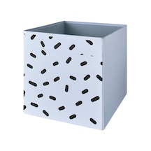 Ikea Dröna Katlanabilir Depolama Kutusu 33 X 38 X 33 Cm Beyaz - Siyah
