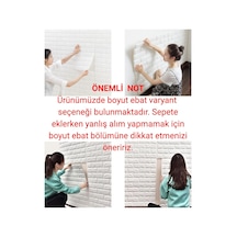 Ayrex Ukab Dekor Duvar Paneli Beyaz 3d Dekoratif Kendinden Yapışkanlı Esnek Duvar Kağıdı Kaplama Paneli Köpük Be Diğer
