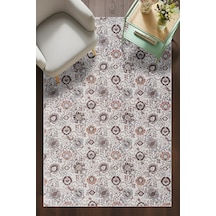 Villadia Home Textile Kaymaz Taban Modern Desen Halı Yolluk Leke Tutmaz Kolay Temizlenir Koridor Salon Yatak Mutfak Odası Vd4033multi Multi