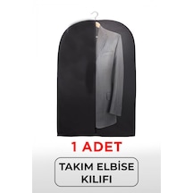 Yarı Şeffaf Elbise Koruyucu Kılıf Hurç Açık Sarı