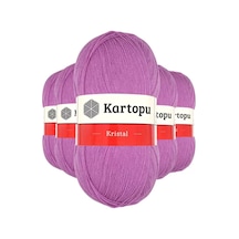 Tedar 5 Adet Kristal Çift Katlı El Örgü Lif İpi Leylak K805 - Kartopu Mudanis Najmaddin (No:1) 8.5Cm X 10.5 Cm