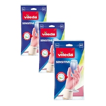 Vileda Sensitive Bulaşık Eldiveni Küçük Boy S-7 3'lü