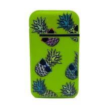Zengaz Cool Tasarım Jet Alev Çakmak - Cool Pineapples Yeşil