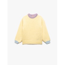 Koton Uzun Kollu Bisiklet Yaka Renk Bloklu Triko Kazak Sarı 6wmg90022ht Sarı Koton Uzun Kollu Bisiklet Yaka Renk Bloklu Triko Kazak Sarı 6wmg90022ht Sarı