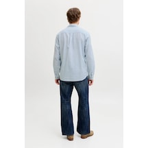 Jack & Jones Jjesummer Linen Blend Erkek Keten Karışımlı Uzun Kollu Gömlek Yazlık Mavi Jack & Jones Jjesummer Linen Blend Erkek Keten Karışımlı Uzun Kollu Gömlek Yazlık Mavi