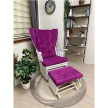 Asedia Mama Puflu Lake Fuşya Puflu Sallanan Emzirme Sandalyesi