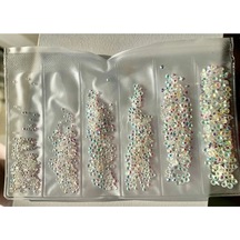 Alya Simin Nail Art Swarovski Tırnak Süsleme Taşı 6 Farklı Boy Hologram