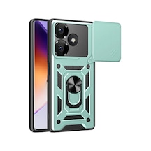 Magicool Xiaomi Redmi 13 4g Kılıf Pars Lens Yüzüklü Silikon - Yeşil