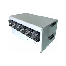 RigBu Kapalı Mining Rig Kasası SK77 Fanlı Gri