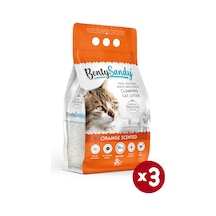 Benty Sandy Portakal Kokulu İnce Topaklaşan Bentonit Kedi Kumu 3 x 5 L
