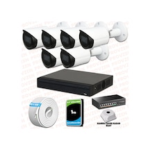Provzen Dahua 6 Kameralı Ip 1080p Gece Görüşlü Güvenlik Kamerası