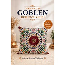 Goblen Mozaık Dokuma Kırlent Kılıf Çok Renkli