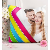Kişiye Özel Fotoğraflı Saten Kırlent Yastık - 3