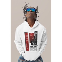 Sevbano Itachi Uchiha Naruto Baskılı Unisex Oversize Anime Karakter Hoodi beyaz Sevbano Itachi Uchiha Naruto Baskılı Unisex Oversize Anime Karakter Hoodi beyaz
