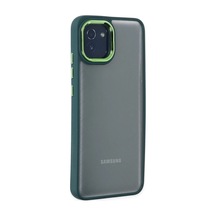 Samsung Uyumlu  Galaxy A03 Kılıf Dora Kapak - Haki Yeşil 0.2M-Çok Renkli