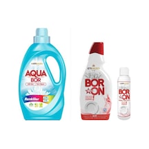 Aquabor Sıvı Çamaşır Deterjanı Renkliler İçin 33 Yıkama+ Bulaşık Makinesi Deterjanı 41 Yıkama Tm.