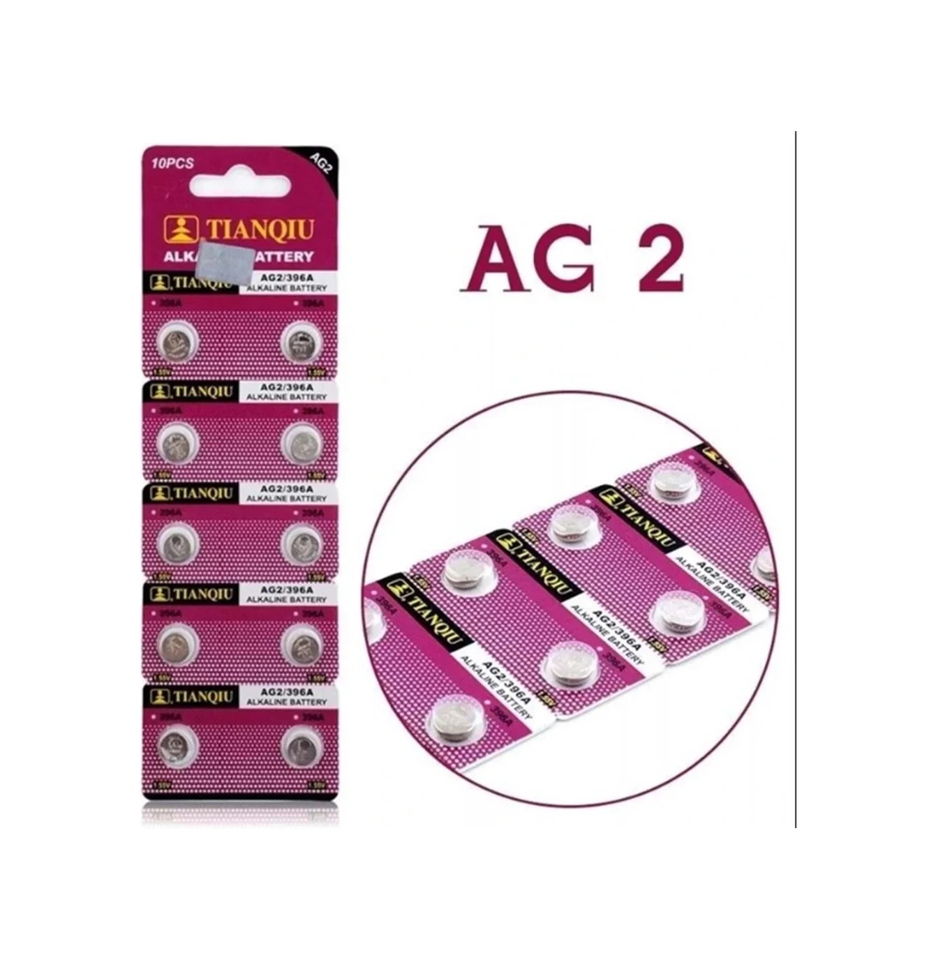 Tıanqıu Ag2 Lr59/lr726 Alkalin Düğme Pil 10lu