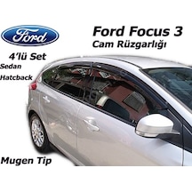 Ford Focus 3 Mugen Cam Rüzgarlığı 4Lü Set