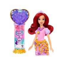 Mattel Filmden İlham Alan Mattel Prensesi Ariel Bebek, Aksesuarlar, Kalp Şeklinde Değerli Taş Kutusu İle Çocuk Yüzüğü Dahil 8 Sürpriz Ve 9 Parça, Jhl49 Açık Bej
