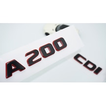 Dk Tuning A 200 Cdi Bagaj Kırmızı Siyah Abs Yazı Logo Benz İle Uy