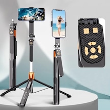 Ayrex Coverzone 3 Eksen Anti Shake Stabilizasyonlu Selfie Çubuğu Tripod 170 Cm Uzatılabilir Alüminyum Gövde 10 M Bl Diğer