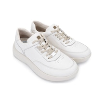 Tamer Tanca Erkek Hakiki Deri Kırık Beyaz Sneakers & Spor Ayakkabı 298 2893-2530 Erk Ayk Y25 K.beyaz Beyaz