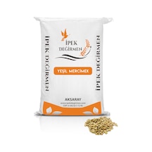 İpek Değirmen Yerli Yeşil Mercimek Yüksek Proteinli Köy Mercimeği 1 KG