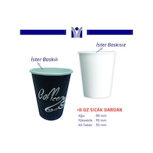 8 Oz Karton Bardak 1 Koli 2000 Adet