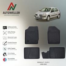 Renault Clio 2 1998-2005 Uyumlu Havuzlu Oto Paspas