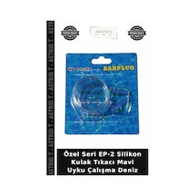 Özel Seri Ep-2 Silikon Kulak Tıkacı Mavi Uyku Çalışma Deniz