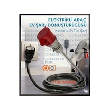 Araç Şarj Cihazı Dönüştürücü 3x4mm 5 Metre Hes Veya Öznur Kablolu Uzatma Seyyar Monofaze Den Trifaze Dönüştürücü - 888633452