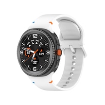 Samsung Galaxy Watch 8 Classic 47mm İle Uyumlu Metal Tokalı Spor Silikon Kordon