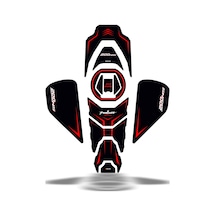 Bajaj Pulsar Ns200 2011-2023 Uyumlu Tank Pad Set Kırmızı