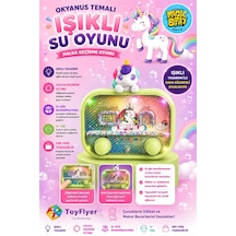 Su Oyunu Water Game Çocuklar İçin Eğlenceli Halka Geçirme Işıklı Unicorn Modelleri 2586bc-f12yeş