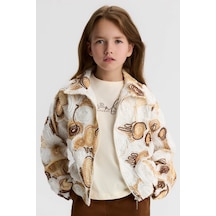Xo Kids Kız Çocuk Ceket 8-14 Yaş 31388 Ekru