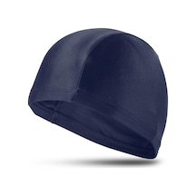 Yüzücü Bonesi Likralı Esnek Kumaş Havuz Deniz Yüzme Bonesi Bez Bone Lacivert Çok Renkli