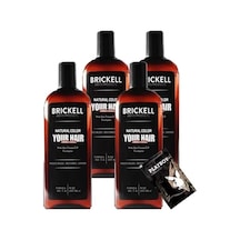 Hubrendy Sh Brickell Erkeklere 4 Adet 237 Ml Saçsakal Şampuanı Brickell Antibeyaz + Yanında Jel