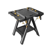 Çok Fonksiyonlu Katlanabilir Çalışma Tezgahı, 2 Adet Tetik İşkence İle 120x60