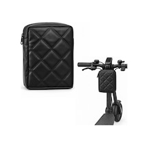 Kapitone Kumaş Gidon Bağlantılı Scooter Bisiklet Motosiklet Çantası 23x19 Cm Al5690 Genel
