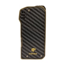 Soft Flame Karbon Desenli-bakır Metal Pipo Çakmağı - Tr7875