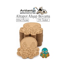 Ahşap Boyama Deniz Canlıları 20 Adet 10x15cm Boyama Figürü Etkinlik Çoçuk Gelişim Motor Beceri Kreş Anasınıfı Beyaz