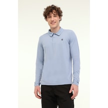 Lumberjack Ml Alsen 15elg2-450 5fx Mavi Erkek Uzun Kol T-shirt 000000000101983395 Mavi